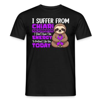 I Suffer From Chiari Malformation Neurological - Men's T-Shirt - black - Front - AI Model Male 178 light (178cm)