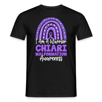 I Am A Warrior Purple Boho Rainbow Chiari - Men's T-Shirt - black - Front - AI Model Male 178 light (178cm)