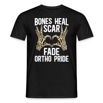 Orthopedic Surgeon Bones Heal Physical Therapist - Men's T-Shirt - black - Front - AI Model Male 178 light (178cm)