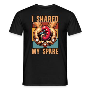 Chirurgie de transplantation J’ai partagé mon agent de santé de rechange - T-shirt homme - noir - Devant - AI Model Male 178 light (178cm)
