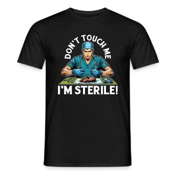 Chirurgie de transplantation Ne me touchez pas Technologie chirurgicale - T-shirt homme - noir - Devant - AI Model Male 178 light (178cm)
