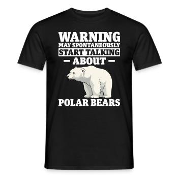 Lustige Eisbären Bedrohte Spezies Arktis - Männer T-Shirt - Schwarz - Vorne - AI Model Male 178 light (178cm)