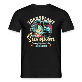 Transplant Surgeon Turning Surgical Tech Physician - Männer T-Shirt - Schwarz - Vorne - AI Model Male 178 light (178cm)