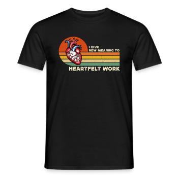 Transplant Surgery I Give New Meaning To Physician - Men's T-Shirt - black - Front - AI Model Male 178 light (178cm)