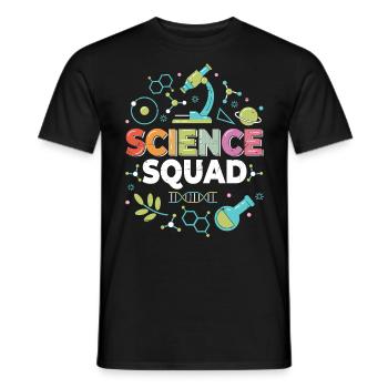 Science Squad Scientifique de laboratoire scientifique drôle - T-shirt homme - noir - Devant - AI Model Male 178 light (178cm)