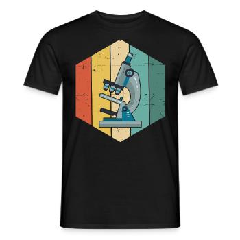 Drôle de scientifique de laboratoire rétro vintage MLS laboratoire médical - T-shirt homme - noir - Devant - AI Model Male 178 light (178cm)