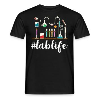 Vie de laboratoire Drôle MLS Lab Scientist Appréciation - T-shirt homme - noir - Devant - AI Model Male 178 light (178cm)