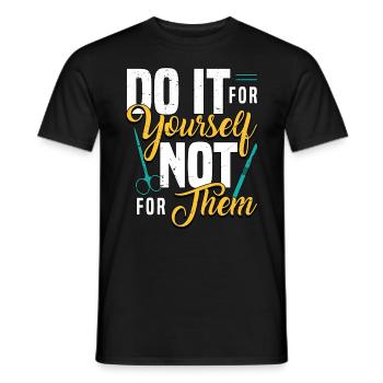 Plastic Surgery Do It For Yourself Esthetician - Men's T-Shirt - black - Front - AI Model Male 178 light (178cm)