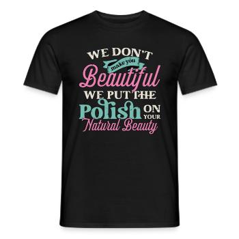 Chirurgie plastique, nous ne faisons pas de vous une infirmière esthétique - T-shirt homme - noir - Devant - AI Model Male 178 light (178cm)