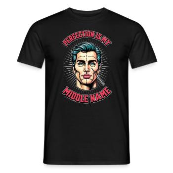 Plastic Surgery Perfection Is My Beauty Therapist - Men's T-Shirt - black - Front - AI Model Male 178 light (178cm)