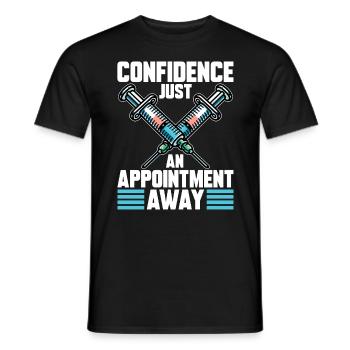 Plastic Surgery Confidence Just Cosmetic Surgeon - Männer T-Shirt - Schwarz - Vorne - AI Model Male 178 light (178cm)