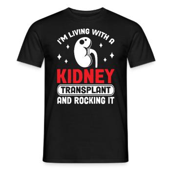 Nierentransplantation Organspender Nierenoperation - Männer T-Shirt - Schwarz - Vorne - AI Model Male 178 light (178cm)