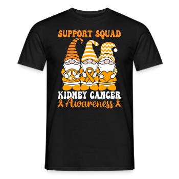 Support Squad Green Ribbon Organ Transplant - Men's T-Shirt - black - Front - AI Model Male 178 light (178cm)