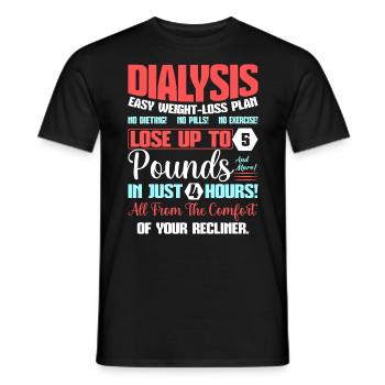 Lustige Dialyse Nephrologie Hämodialyse Tackle - Männer T-Shirt - Schwarz - Vorne - AI Model Male 178 light (178cm)