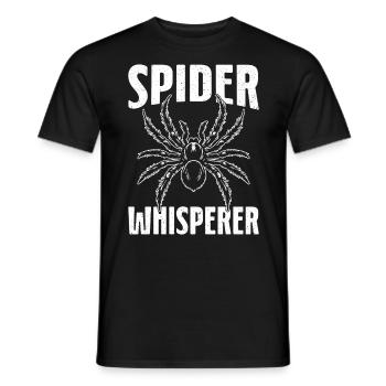 Spinnenflüsterer Spinnentier Entomologie Vogelspinne - Männer T-Shirt - Schwarz - Vorne - AI Model Male 178 light (178cm)