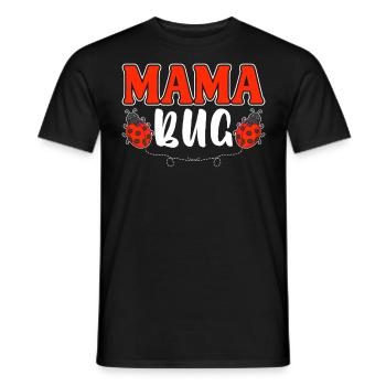Mama Bug Funny Ladybug Entomologist Bugs Mom - Men's T-Shirt - black - Front - AI Model Male 178 light (178cm)