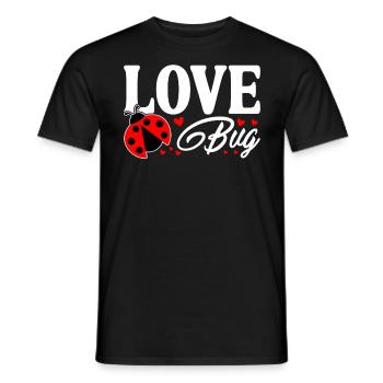 Love Bug Drôle Coccinelle Entomologiste Coccinellidae - T-shirt homme - noir - Devant - AI Model Male 178 light (178cm)