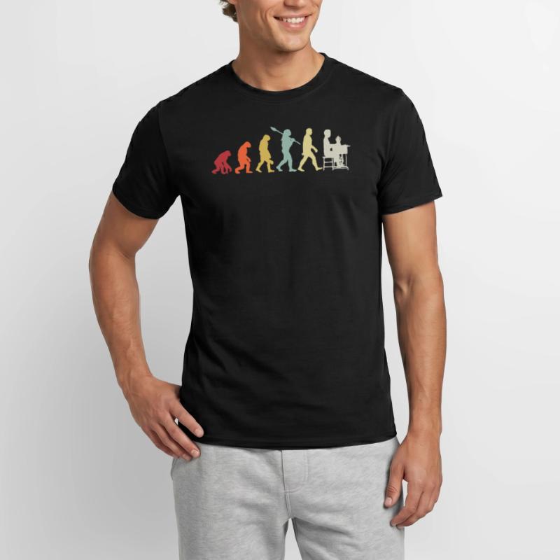 Drôle d’évolution Technologie de l’information informatique T-shirt homme