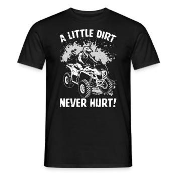 Un peu de saleté n’a jamais fait de mal Véhicule tout-terrain drôle - T-shirt homme - noir - Devant - AI Model Male 178 light (178cm)