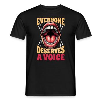 Speech Therapy Everyone Deserves A Physiotherapist - Männer T-Shirt - Schwarz - Vorne - AI Model Male 178 light (178cm)