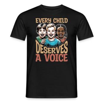 Speech Therapy Every Child Deserves A Pathologist - Männer T-Shirt - Schwarz - Vorne - AI Model Male 178 light (178cm)