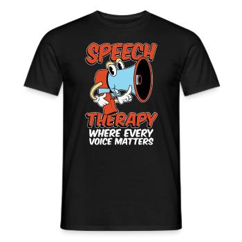 Speech Therapy Where Every Voice Physiotherapy - Männer T-Shirt - Schwarz - Vorne - AI Model Male 178 light (178cm)