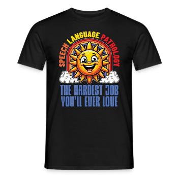 Speech Therapy Speech Language Physiotherapist - Männer T-Shirt - Schwarz - Vorne - AI Model Male 178 light (178cm)