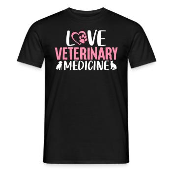 Veterinary Medicine Pet Care Veterinarian Animal - Men's T-Shirt - black - Front - AI Model Male 178 light (178cm)