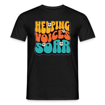 Speech Therapy Helping Voices Soar Physiotherapist - Männer T-Shirt - Schwarz - Vorne - AI Model Male 178 light (178cm)