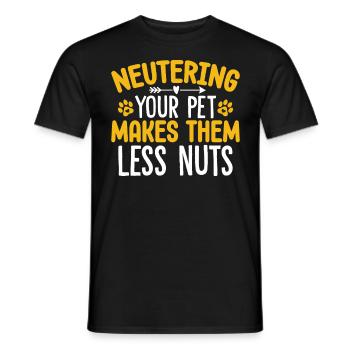 Funny Vet Medicine Pet Care Animal Hospital - Men's T-Shirt - black - Front - AI Model Male 178 light (178cm)