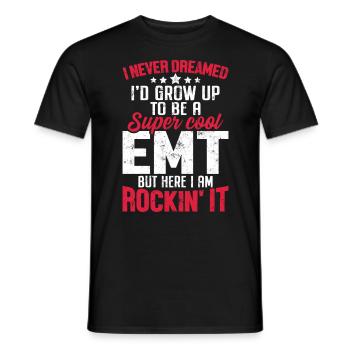 Technicien médical d’urgence EMT drôle Soins de santé - T-shirt homme - noir - Devant - AI Model Male 178 light (178cm)