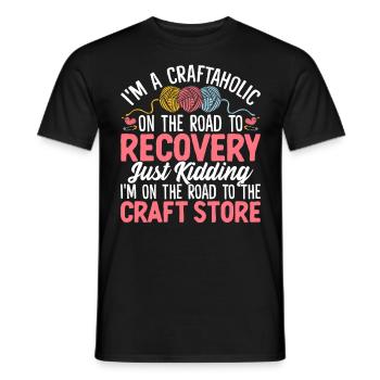 Je suis un artisan accro de la couture drôle - T-shirt homme - noir - Devant - AI Model Male 178 light (178cm)