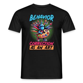 Thérapeute comportemental Thérapeute de correction du comportement - T-shirt homme - noir - Devant - AI Model Male 178 light (178cm)
