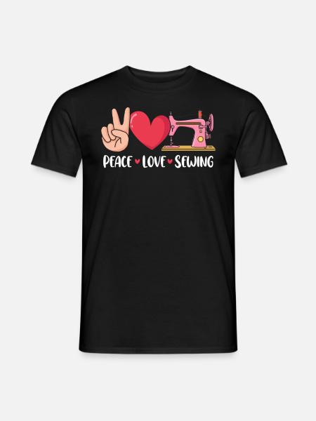 Funny Sewing Scraps Fabricologist Knitting - Men's T-Shirt - black