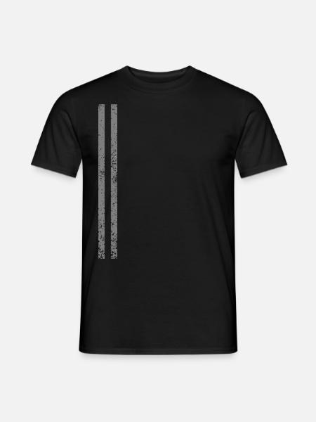 Stripe Grey - Men's T-Shirt - black