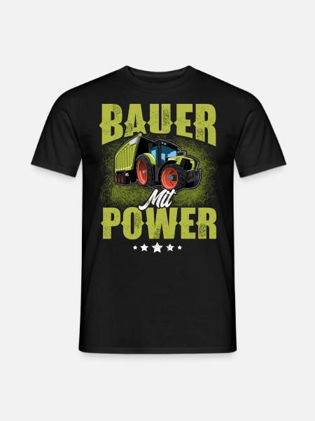 Landwirt Bauer - Männer T-Shirt - Schwarz