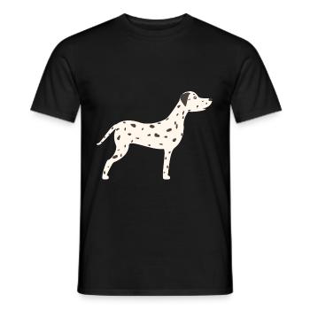 dalmatien - T-shirt homme - noir - Devant - AI Model Male 178 light (178cm)