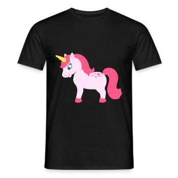 Unicorn - unicorn - Men's T-Shirt - black - Front - AI Model Male 178 light (178cm)