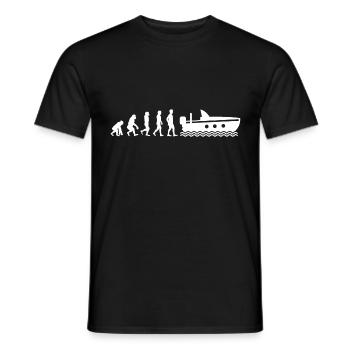 Boat Evolution - Männer T-Shirt - Schwarz - Vorne - AI Model Male 178 light (178cm)