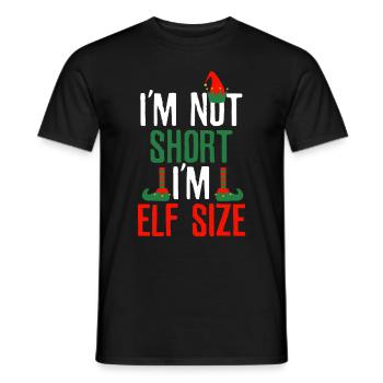 Elf Klein Christmas Elves fairy tale child gift - Men's T-Shirt - black - Front - AI Model Male 178 light (178cm)