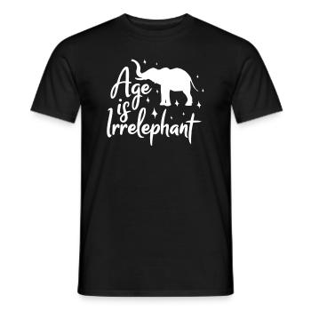 elephant - Men's T-Shirt - black - Front - AI Model Male 178 light (178cm)