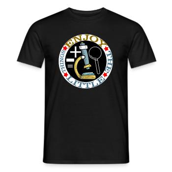 videnskab - Mænd T-shirt - sort - Foran - AI Model Male 178 light (178cm)