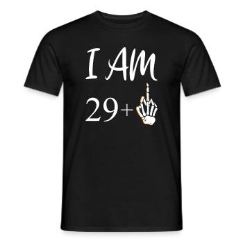 30th birthday thirty 1990 90s 30 years - Men's T-Shirt - black - Front - AI Model Male 178 light (178cm)
