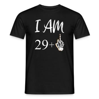 30e anniversaire - T-shirt homme - noir - Devant - AI Model Male 178 light (178cm)