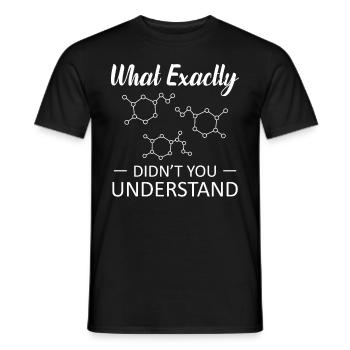 Chimie chimie physicien chimiste physique cadeau - T-shirt homme - noir - Devant - AI Model Male 178 light (178cm)