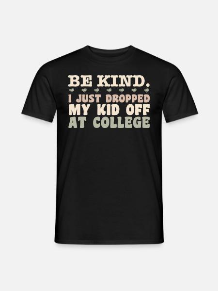 Kid Leaving For College - Mom Kid Going To College - T-shirt homme - noir