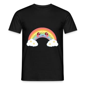 Rainbow - rainbow - Men's T-Shirt - black - Front - AI Model Male 178 light (178cm)
