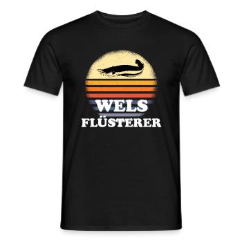 Wels Angeln Waller - Männer T-Shirt - Schwarz - Vorne - AI Model Male 178 light (178cm)