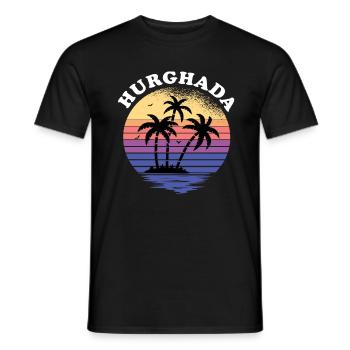 Hurghada vacation Egypt diving - Men's T-Shirt - black - Front - AI Model Male 178 light (178cm)