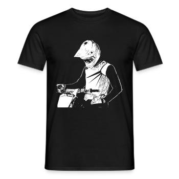 Motocross Design Enduro / Gift Idea - Men's T-Shirt - black - Front - AI Model Male 178 light (178cm)